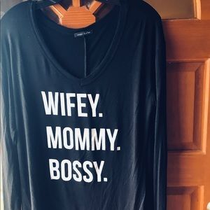 Black Top size large never worn